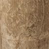 18 Inch Modern Side End Table, Tree Log Design, Paulownia Wood, Natural