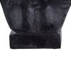 11 Inch Resin Atticus Bust Statue in Hand Painted Modern Matte Black FInish