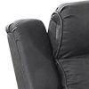 Xiu 38 Inch Power Recliner Chair, USB Port, Storage, Gray Faux Leather