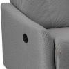 35 Inch Modern Power Recliner Chair, Touch Control Button, Gray Fabric
