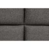 Rin Queen Size Platform Bed, Charcoal Gray Upholstery, Panel Headboard