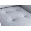 Caden 54 Inch Modern Loveseat with Side Pocket and 2 Pillows, Light Gray