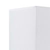 12 Inch Modern Wall Lamp with Fabric Shade, On Off Rocker Switch, White