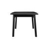 Dene 79-98 Inch Modern Extendable Rectangle Dining Table, Black Brushed Oak