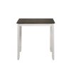 Hia 3 Piece Counter Table Set, Cushioned Seats, 2 Shelves, Crisp White