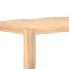 Syka 35 Inch Modern Coffee Table, Acacia Wood, Plank Top, Natural Brown