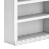75 Inch Freestanding Bookcase, Adjustable Shelves, Whitewashed Finish