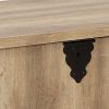 Classic 47 Inch Coffee Table, Lift Top, Concealed Storage, Light Brown Wood
