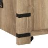 Classic 47 Inch Coffee Table, Lift Top, Concealed Storage, Light Brown Wood