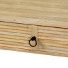 46 Inch Rectangular Coffee Table, Single Drawer, Open Shelf, Natural Brown