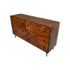 Jag 58 Inch Mango Wood Dresser, 6 Drawers, Sunburst Warm Brown