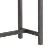 Elva 4 Piece Counter Height Table Set, Deep Tufted Stools, Smooth Gray