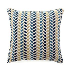 Dropp Contemporary Pillow, Set of 2 (Color: Blue, Yellow)