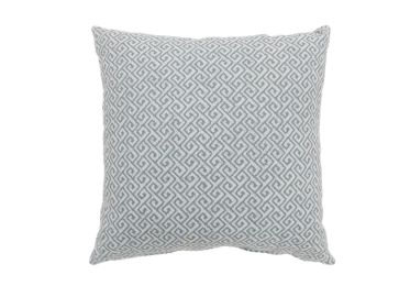 Contemporary Style Small Diagonal Patterned Set of 2 Throw Pillows, Blue (Color: Blue)