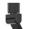 12W Integrated LED Metal Track Fixture with Cone Head, Dark Black