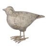 8 Inch Seagull Figurine Sculpture, Cement Table Statue, Weathered White