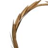 20 Inch Luxury Accent Candle Holder, Laurel Wreath, Metal Frame Gold Finish