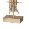 26 Inch Modern Accent Table Lamp, Metal And Acrylic Frame, Champagne Gold