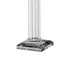 17 Inch Tall Pillar Candle Holder, Glass, Classic Clean Lined Finish, Clear